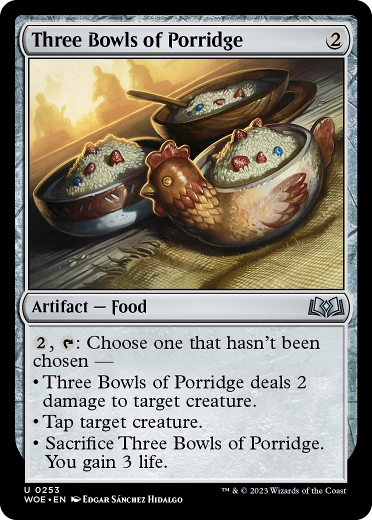 Three Bowls of Porridge [Wilds of Eldraine] | Pegasus Games WI