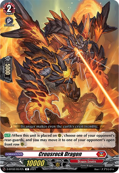 Crousrock Dragon (D-BT02/057EN) [A Brush with the Legends] | Pegasus Games WI