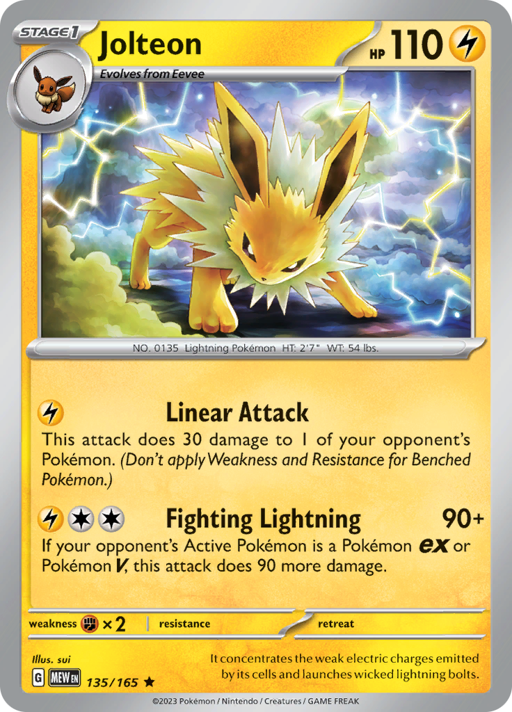 Jolteon (135/165) [Scarlet & Violet: 151] | Pegasus Games WI