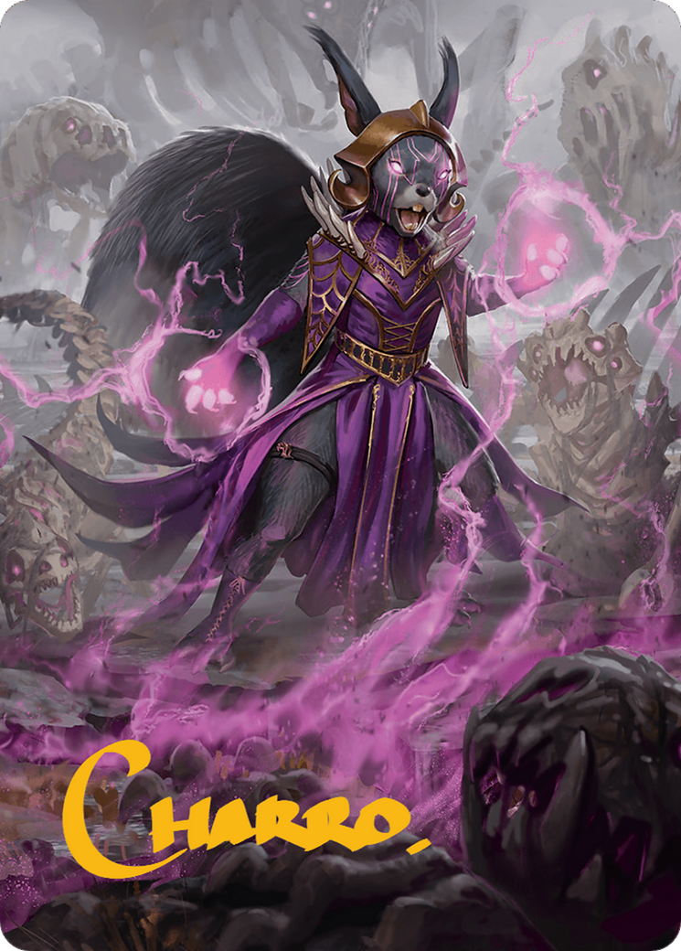 Liliana of the Dark Realms Art Card (Gold-Stamped Signature) [Bloomburrow Art Series] | Pegasus Games WI