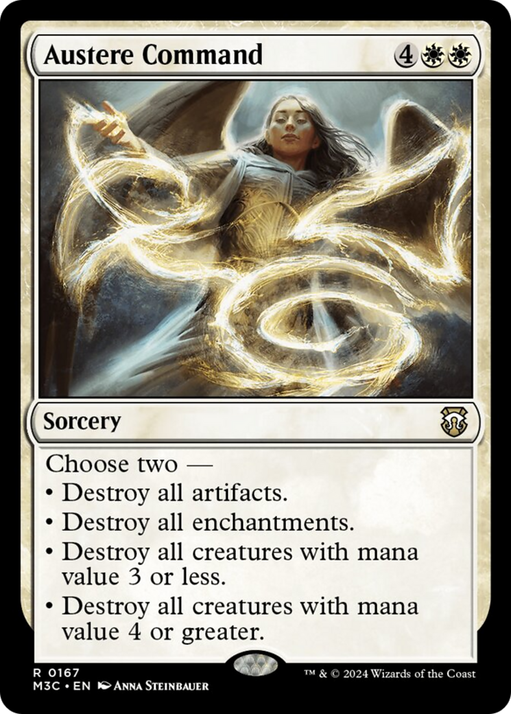 Austere Command (Ripple Foil) [Modern Horizons 3 Commander] | Pegasus Games WI