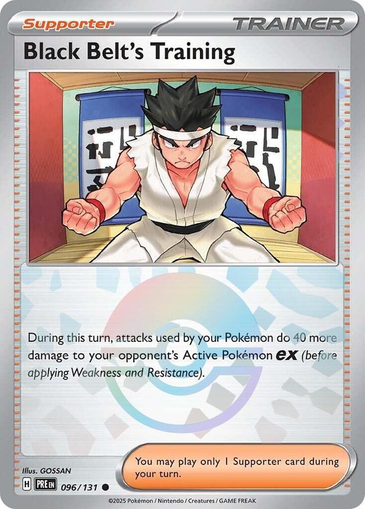 Black Belt's Training (096/131) (Poke Ball Pattern) [Scarlet & Violet: Prismatic Evolutions] | Pegasus Games WI