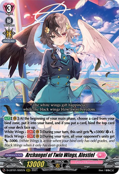 Archangel of Twin Wings, Alestiel (D-LBT01/002EN) [Lyrical Melody] | Pegasus Games WI