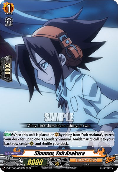 Shaman, Yoh Asakura (D-TTD03/003EN) [Shaman King] | Pegasus Games WI