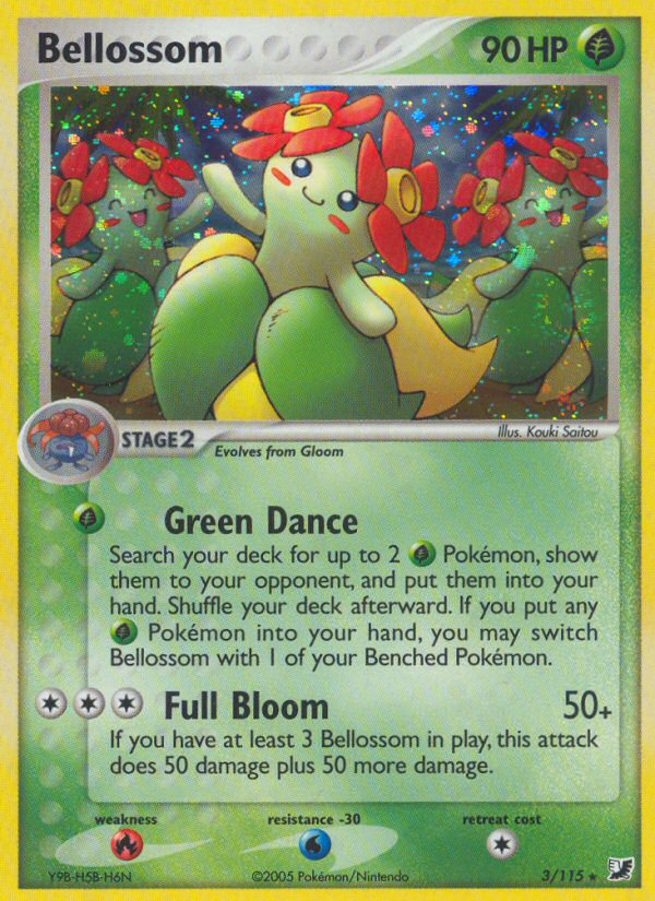 Bellossom (3/115) [EX: Unseen Forces] | Pegasus Games WI