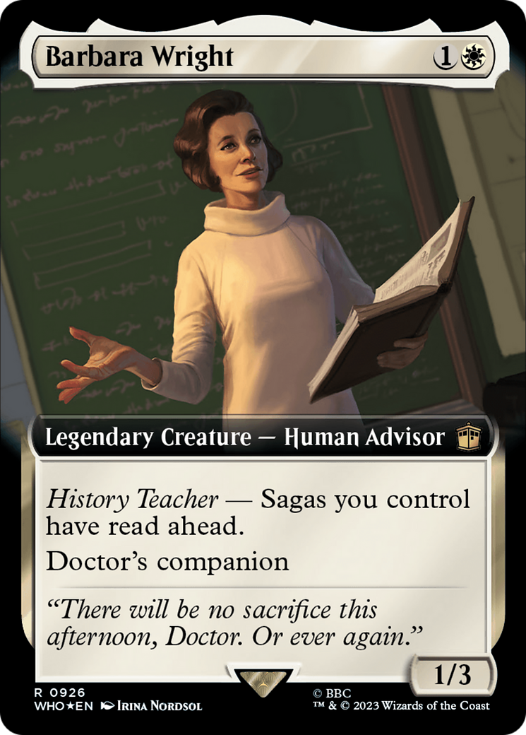 Barbara Wright (Extended Art) (Surge Foil) [Doctor Who] | Pegasus Games WI