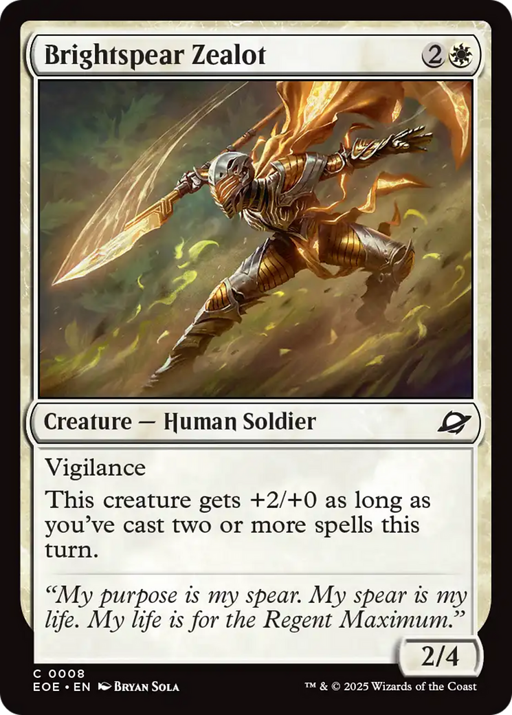 Brightspear Zealot [Edge of Eternities] | Pegasus Games WI