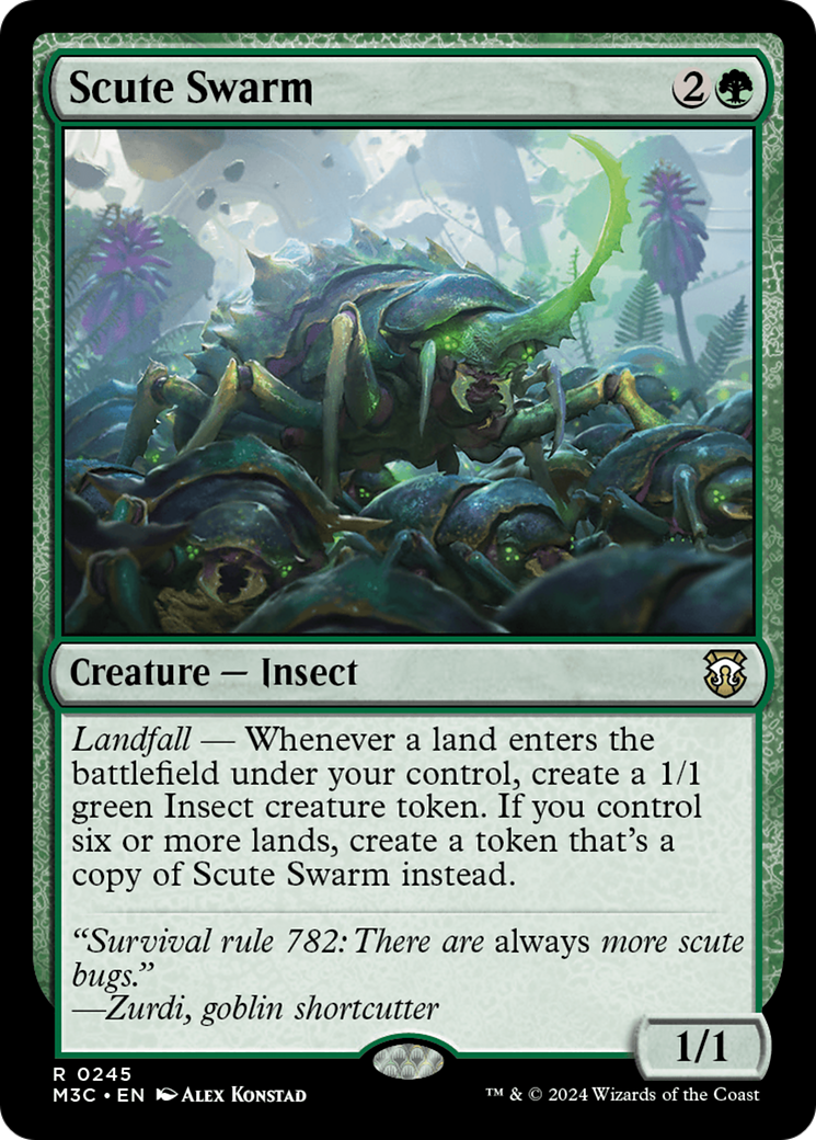 Scute Swarm (Ripple Foil) [Modern Horizons 3 Commander] | Pegasus Games WI