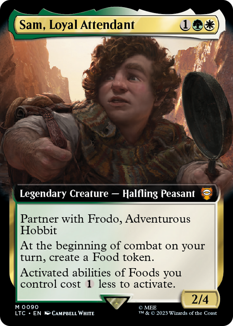 Sam, Loyal Attendant (Extended Art) [The Lord of the Rings: Tales of Middle-Earth Commander] | Pegasus Games WI