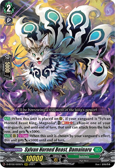 Sylvan Horned Beast, Damainaru (D-BT02/009EN) [A Brush with the Legends] | Pegasus Games WI