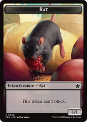 Elf Warrior // Rat (0030) Double-Sided Token [Foundations Tokens] | Pegasus Games WI