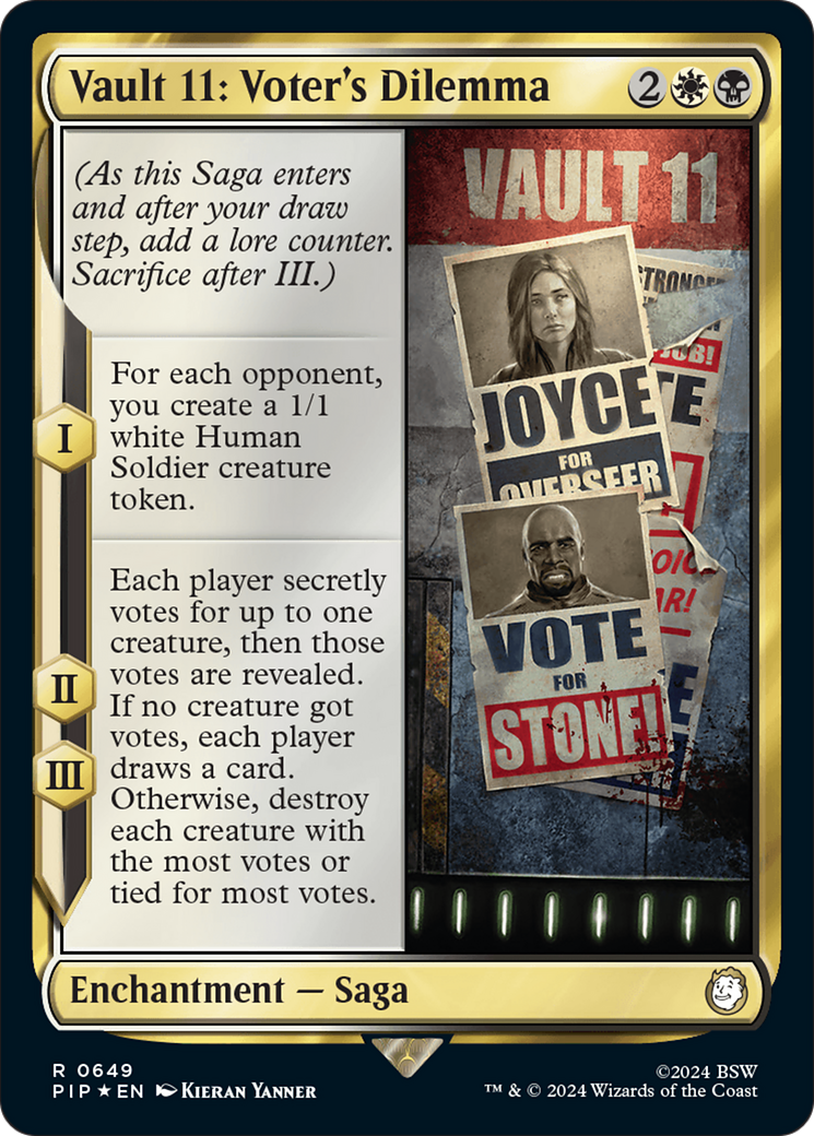 Vault 11: Voter's Dilemna (Surge Foil) [Fallout] | Pegasus Games WI