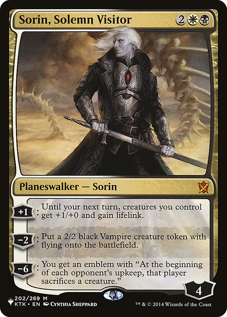 Sorin, Solemn Visitor [The List Reprints] | Pegasus Games WI