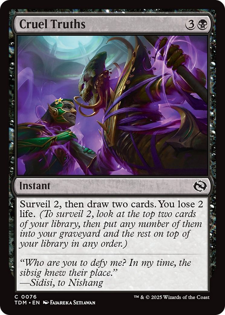 Cruel Truths [Tarkir: Dragonstorm] | Pegasus Games WI