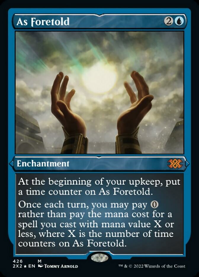 As Foretold (Foil Etched) [Double Masters 2022] | Pegasus Games WI