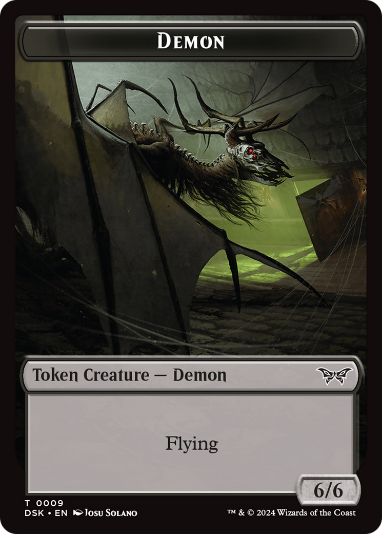 Demon Token [Duskmourn: House of Horror Tokens] | Pegasus Games WI