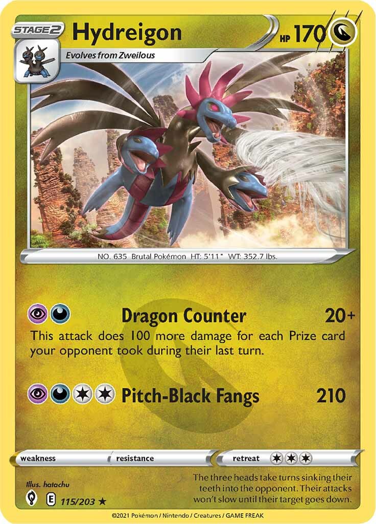 Hydreigon (115/203) [Sword & Shield: Evolving Skies] | Pegasus Games WI