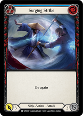 Surging Strike (Blue) [U-WTR109] (Welcome to Rathe Unlimited)  Unlimited Rainbow Foil | Pegasus Games WI
