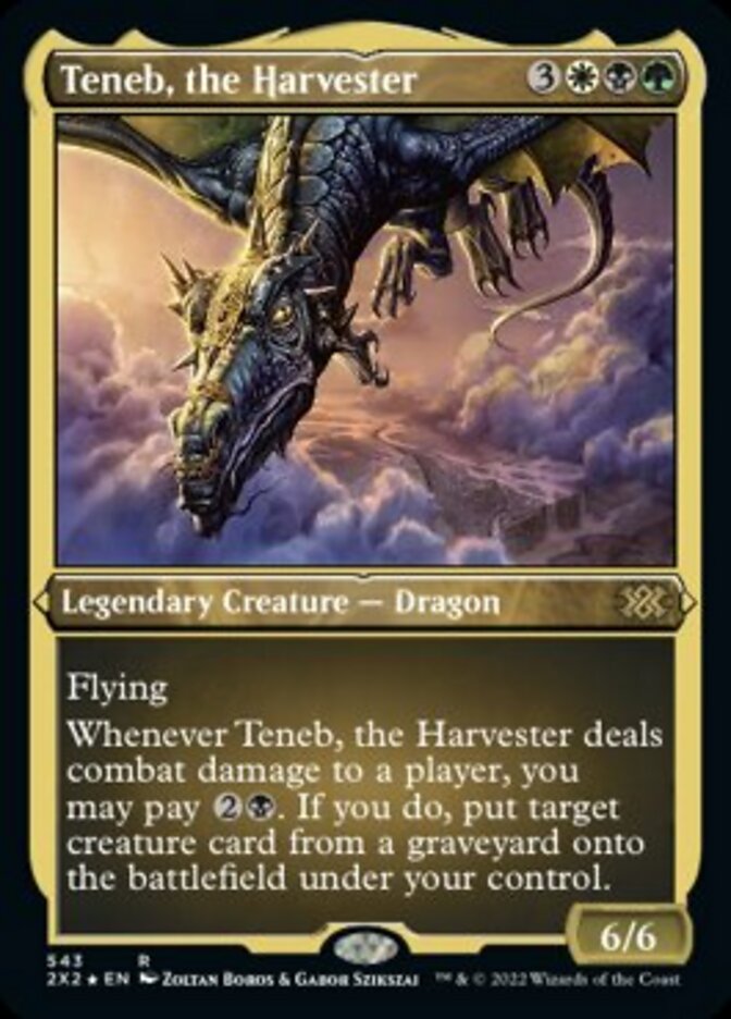 Teneb, the Harvester (Foil Etched) [Double Masters 2022] | Pegasus Games WI