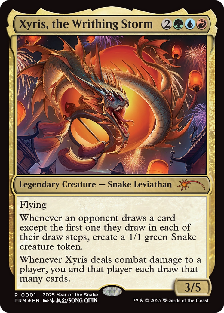 Xyris, the Writhing Storm (Year of the Snake 2025) [Standard Showdown Promos] | Pegasus Games WI
