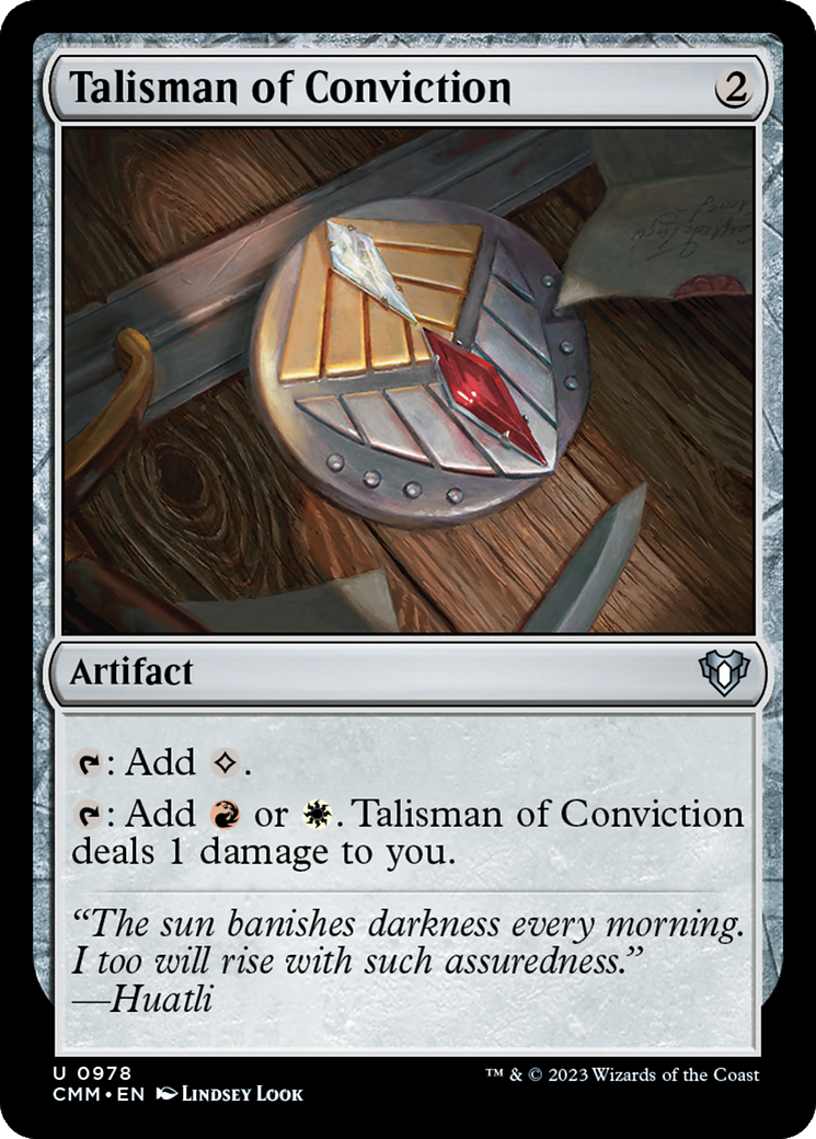 Talisman of Conviction [Commander Masters] | Pegasus Games WI