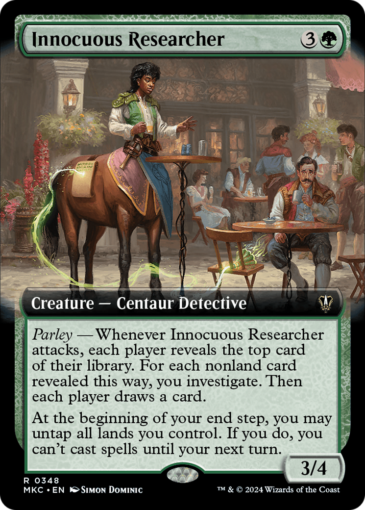 Innocuous Researcher (Extended Art) [Murders at Karlov Manor Commander] | Pegasus Games WI