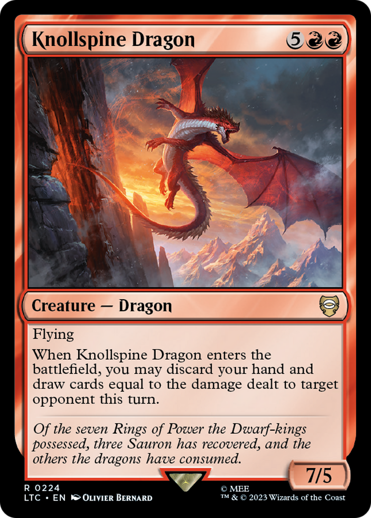 Knollspine Dragon [The Lord of the Rings: Tales of Middle-Earth Commander] | Pegasus Games WI