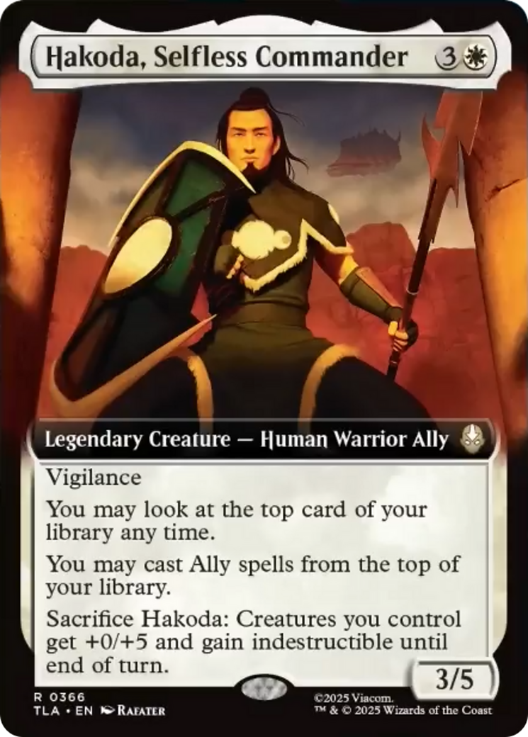 Hakoda, Selfless Commander (Extended Art) [Avatar: The Last Airbender] | Pegasus Games WI
