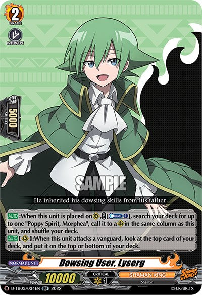 Dowsing User, Lyserg (D-TB03/034EN) [Shaman King] | Pegasus Games WI