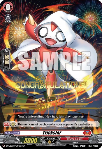 Trickstar (Hot Stamped) (BSL2021/VGD03EN) [Bushiroad Event Cards] | Pegasus Games WI