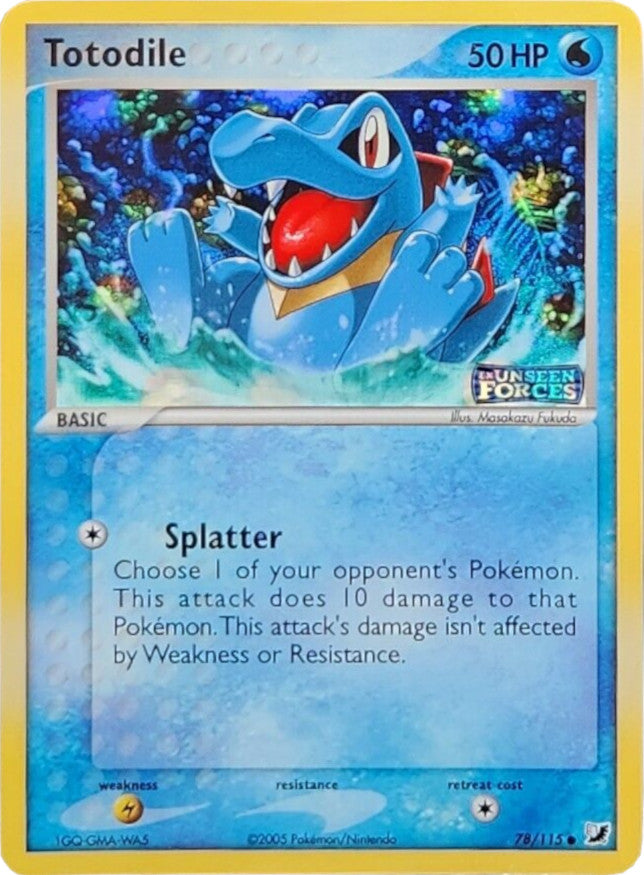 Totodile (78/115) (Stamped) [EX: Unseen Forces] | Pegasus Games WI