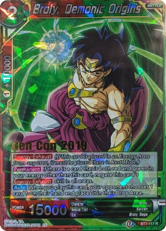 Broly, Demonic Origins (Gen Con 2019) (BT7-117) [Promotion Cards] | Pegasus Games WI