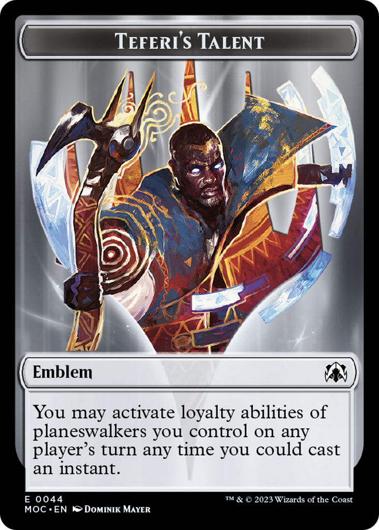 Teferi's Talent Emblem [March of the Machine Commander Tokens] | Pegasus Games WI