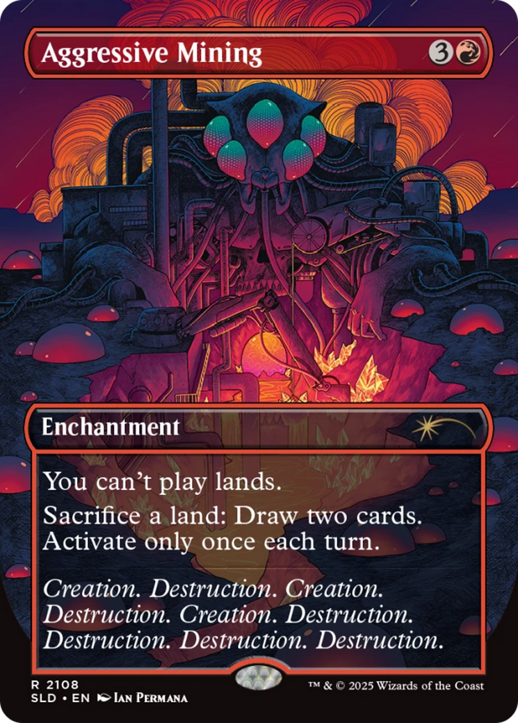 Aggressive Mining (Galaxy Foil) [Secret Lair Drop Series] | Pegasus Games WI