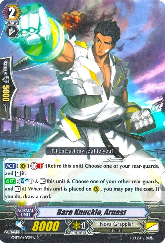 Bare Knuckle, Arnest (G-BT10/039EN) [Raging Clash of the Blade Fangs] | Pegasus Games WI