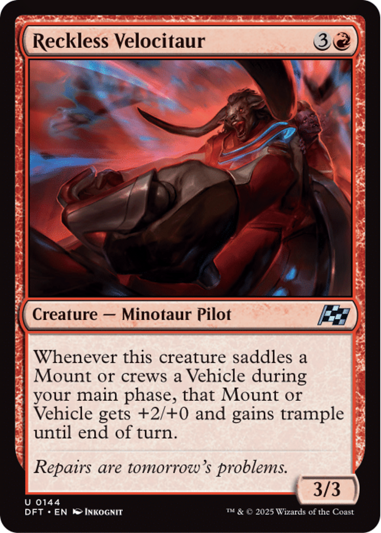 Reckless Velocitaur [Aetherdrift] | Pegasus Games WI