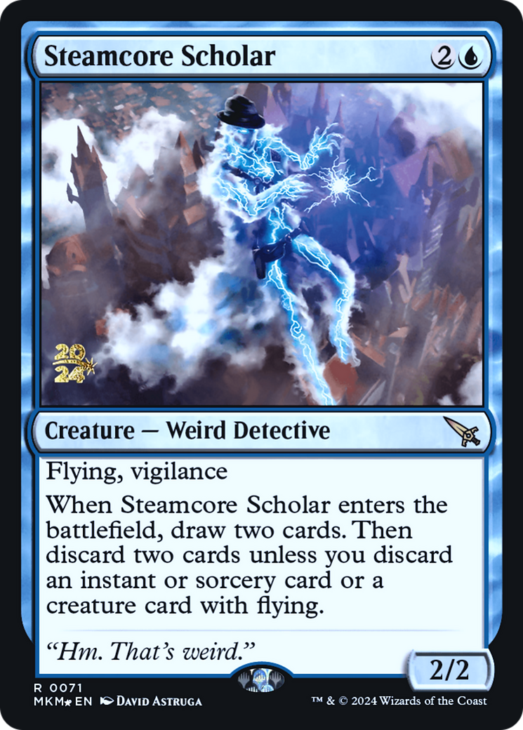 Steamcore Scholar [Murders at Karlov Manor Prerelease Promos] | Pegasus Games WI