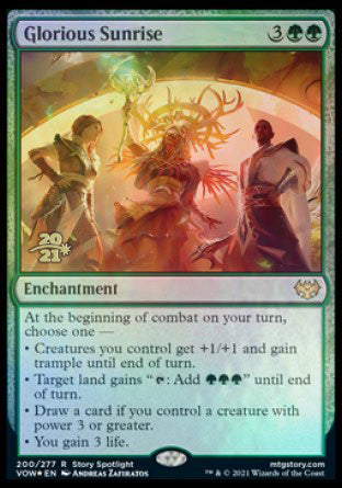 Glorious Sunrise [Innistrad: Crimson Vow Prerelease Promos] | Pegasus Games WI