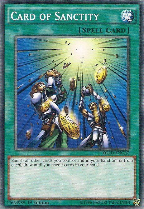 Card of Sanctity [YGLD-ENC27] Common | Pegasus Games WI