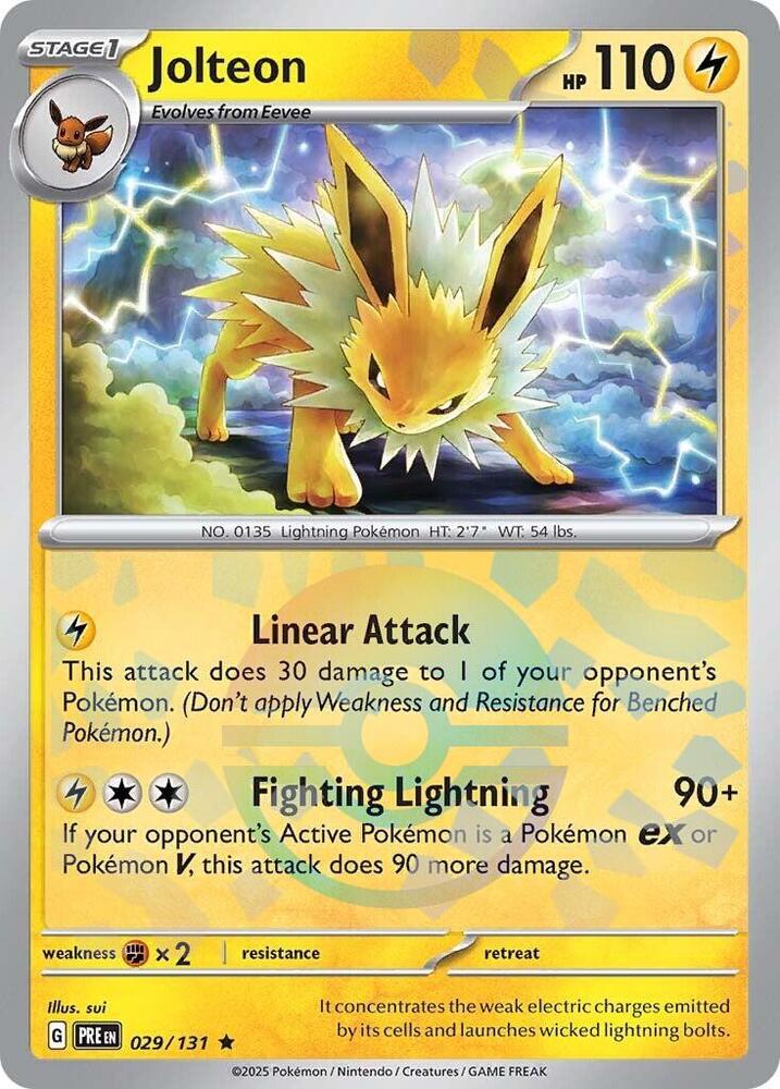 Jolteon (029/131) (Poke Ball Pattern) [Scarlet & Violet: Prismatic Evolutions] | Pegasus Games WI