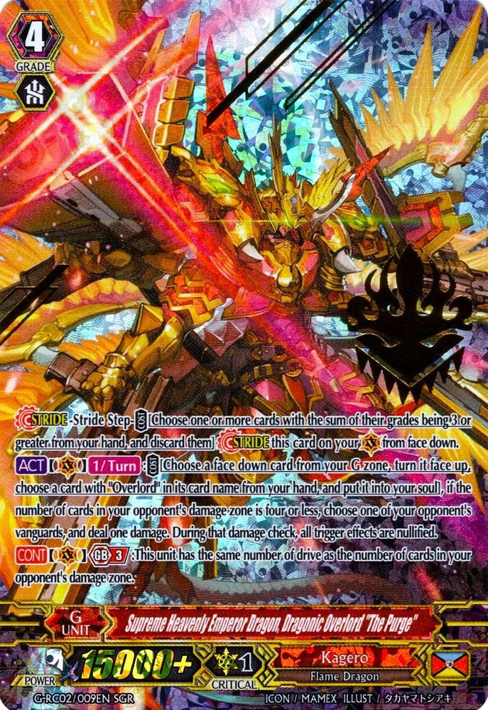 Supreme Heavenly Emperor Dragon, Dragonic Overlord "The Purge" (G-RC02/009EN) [Revival Collection] | Pegasus Games WI
