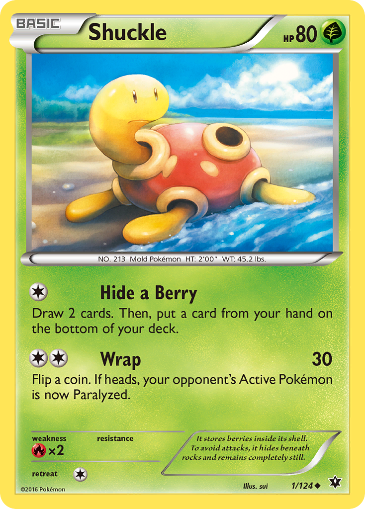Shuckle (1/124) [XY: Fates Collide] | Pegasus Games WI