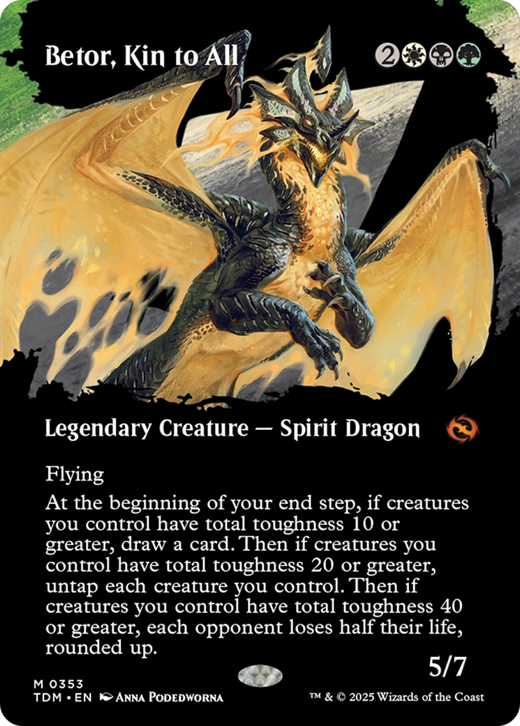 Betor, Kin to All (Borderless) [Tarkir: Dragonstorm] | Pegasus Games WI