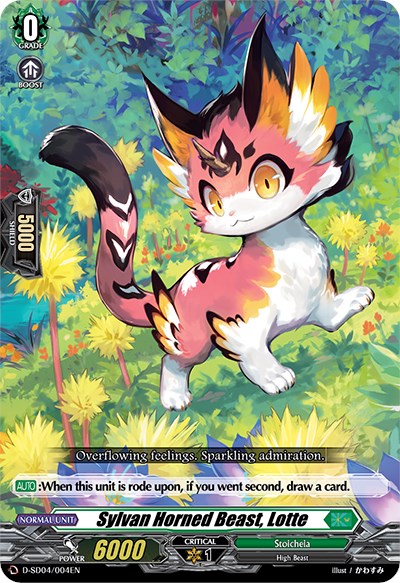 Sylvan Horned Beast, Lotte (D-SD04/004EN) [Megumi Okura: Sylvan King] | Pegasus Games WI
