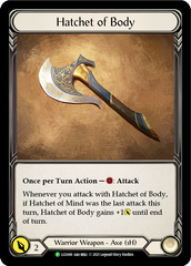 Hatchet of Body [LGS049] (Promo)  Cold Foil | Pegasus Games WI