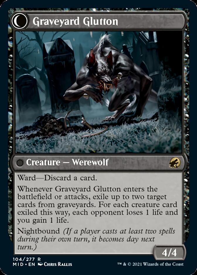 Graveyard Trespasser // Graveyard Glutton [Innistrad: Midnight Hunt] | Pegasus Games WI