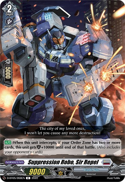 Suppression Robo, Sir Repel (D-BT05/068EN) [Triumphant Return of the Brave Heroes] | Pegasus Games WI