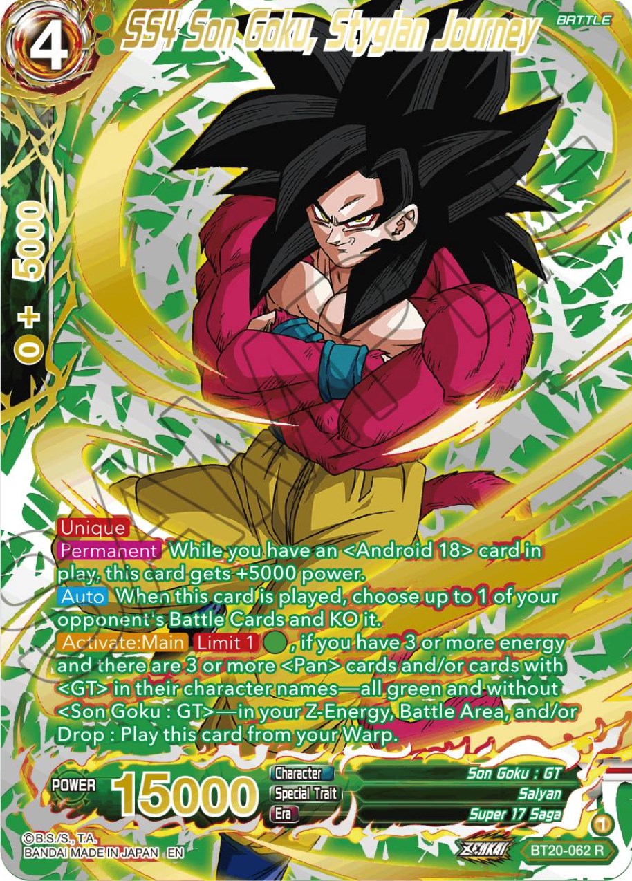 SS4 Son Goku, Stygian Journey (Gold-Stamped) (BT20-062) [Power Absorbed] | Pegasus Games WI