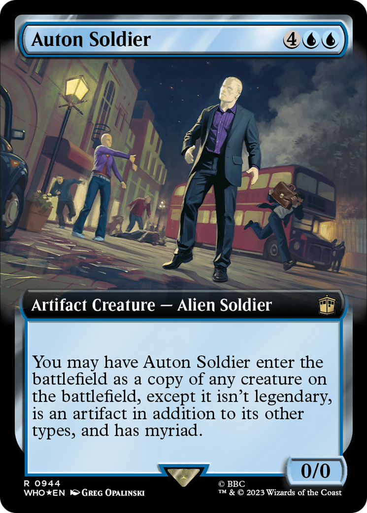 Auton Soldier (Extended Art) (Surge Foil) [Doctor Who] | Pegasus Games WI