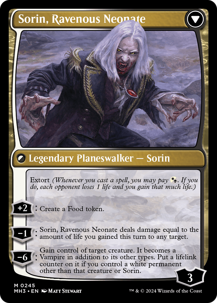 Sorin of House Markov // Sorin, Ravenous Neonate [Modern Horizons 3] | Pegasus Games WI